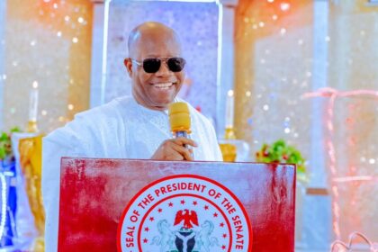 Video: ‘Is Somebody Massaging Oshiomhole’s Leg’ Akpabio Asks During Plenary