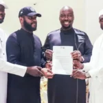 “I’m a City Boy,” Obi Cubana Says as Seyi Tinubu Hands Him Appointment Letter