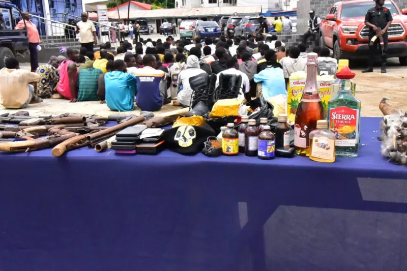 135 Suspected Cultists Arrested in Lagos Police Raids